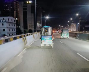 নগরীর আখতারুজ্জামান ফ্লাইওয়ার থেকে তোলা ছবি